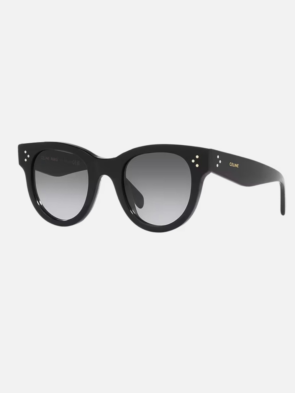 Celine Black Round Gradient Lens Sunglasses